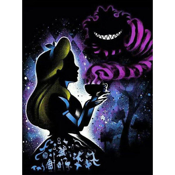 30x40cm 5D DIY Diamantmaleri Full,Serie Cartoon Princess#K,DIY