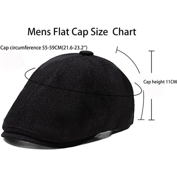 Miesten litteät lippalakit, naisten vintage - cap, Peaky Newsboy