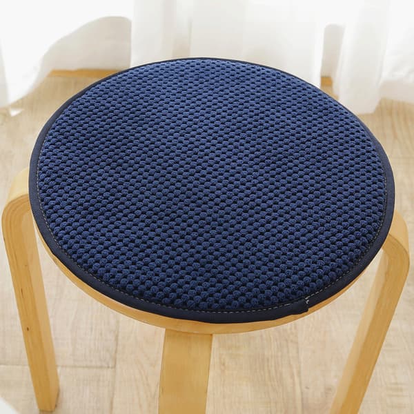 Krakkputer – Runde, 35x35 cm, Mørkeblå, 4 stk