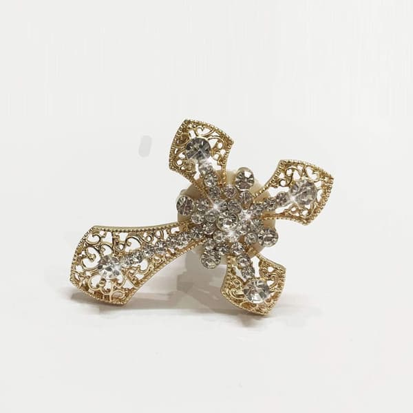 Bling Bilstoft Luftventil Klip Krystal Kors Rhinestone Bilstoft Air Con
