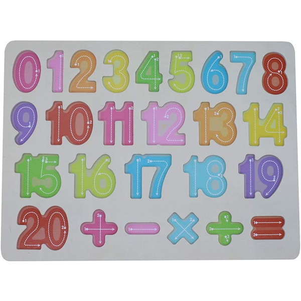 29.5*22*1.2cm（Numerotaulu），Aakkoset Puinen Palapeli ABC Kirjaimet L