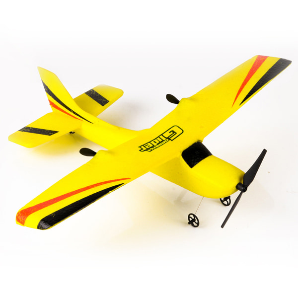 1 stk rødt RC-fly, 2,4 GHz oppladbart RC-fly, innebygd-