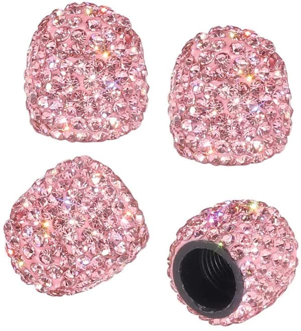 Ventilstøpsel, 4-pak krystallrhinestone universal dekkventil