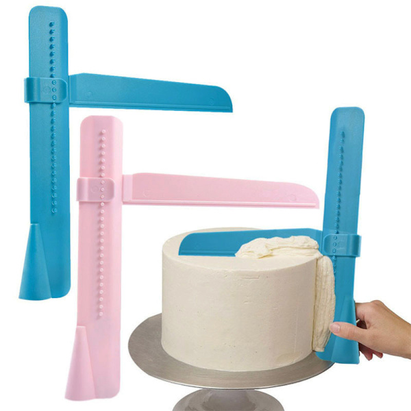 4 Justerbara Fondant Spatlar Kakspade Smoother Kakspade