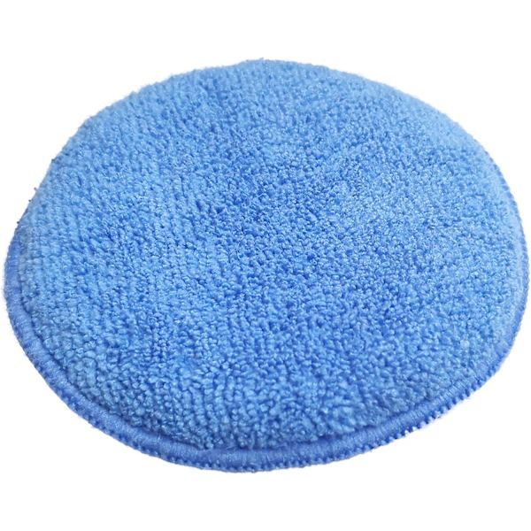 8 puder til voksapplikation - i mikrofibre - blå - 12 cm