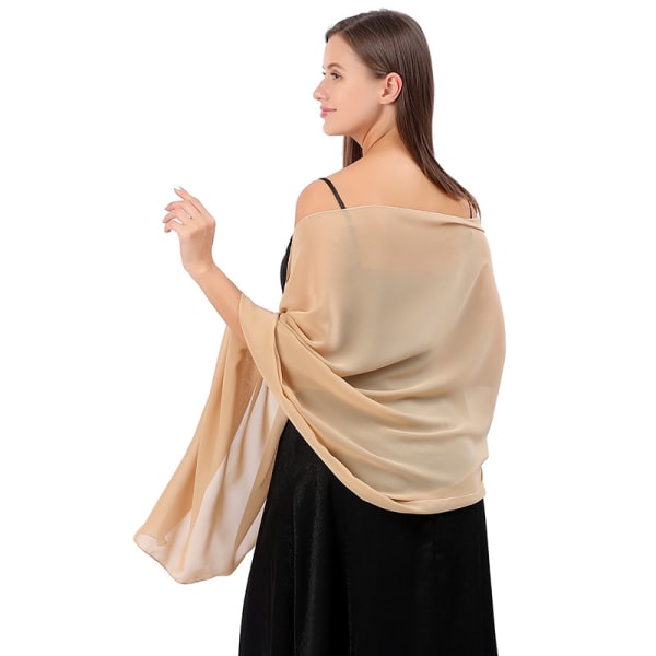 Dametørklæde Tørklæder Dame Chiffon Stola Til Bryllup Langt Sjal
