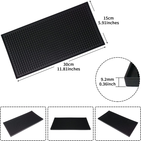 Cafe Bar Serveringsmatte Silikonmatte Sklisikker Tampingsmatte Liten Dra