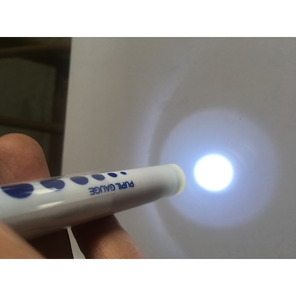 Timesco engångs-penna fackla med pupillmätare, 6-pack