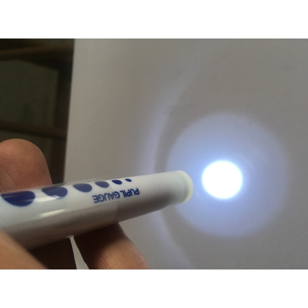 Timesco engångspenna ficklampa med pupillmätare, förpackning om 6