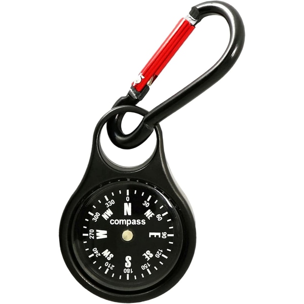 Survival Compass Portable Hiking Compass with Carabiner Mini Nav