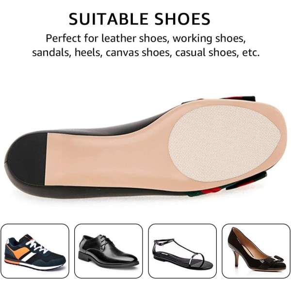 3 par skridsikre skopuder Klæbende skosålbeskyttere, høj