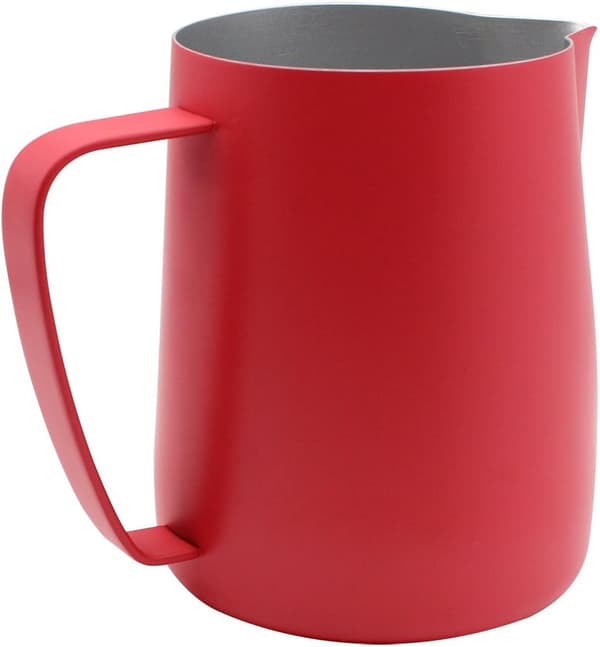 Rustfrit stål mælkekande til kaffemælk og rød mælk 600ml