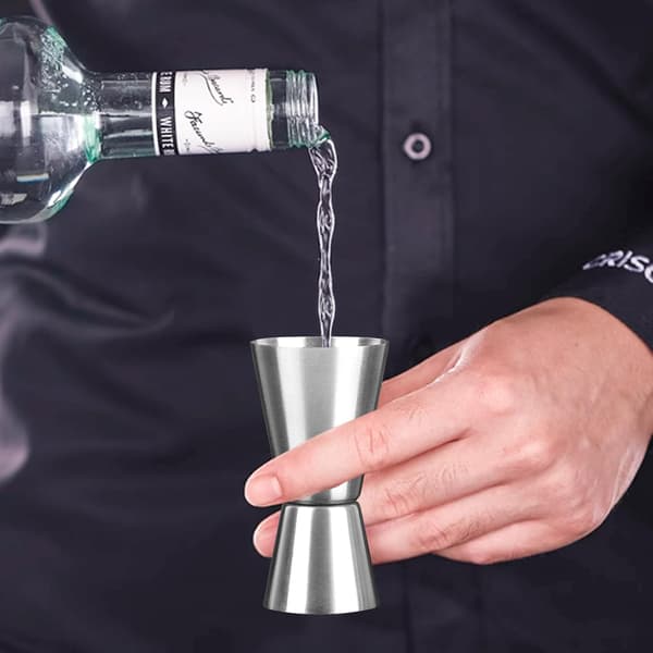 (3 stycken) Cocktailmätkopp, Mätkopp, Dubbelsidig jigger i rostfritt stål för bartending