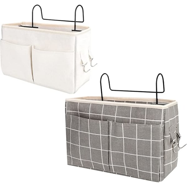 Bedside Organizer 2 PCS Bedside Bags Hanging Basket Storage Wate