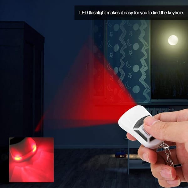 Smart nøglefinder nøglelokalisator LED bilform fløjtelyd kontrol