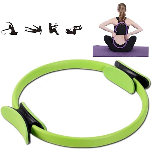 Grön - 1 bit Yoga Magic Ring, Pilates Ring, Toning för hela kroppen