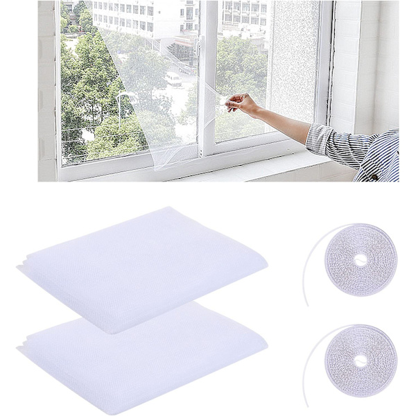 2 stk. Vindue Myggenet, Insektnet, 130cm*150cm, Myg