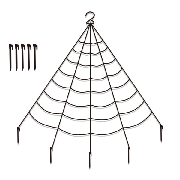 Trekantet edderkoppespind fest tricky legetøj Halloween udendørs dekoration