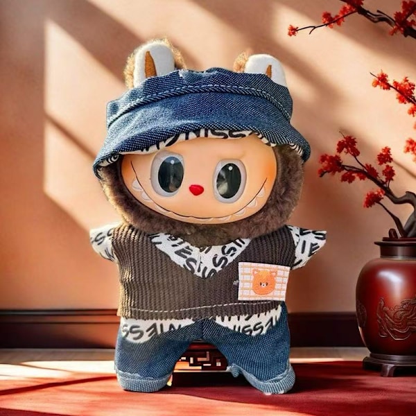 labubu dockkläder, 17 cm blind box docka ersättningsset (Style 4)