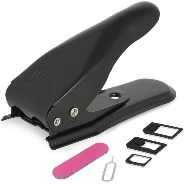 6 kpl 4 in 1 Dual Sim -korttileikkuri adapterisarjalla (Nano, Micro,