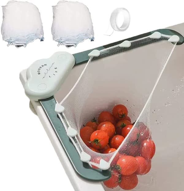 Triangle Tri-Holder Filter med 200 stk Sink Strainer Bag Kitche