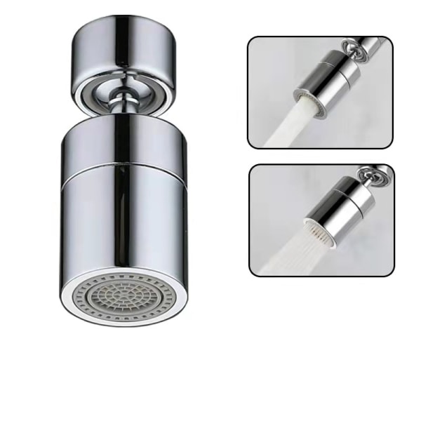 22mm vandbesparende køkkenhane-lufter Dobbeltfunktion 360 grader