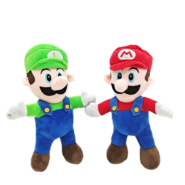 Super Mario Odyssey pehmolelu 40 cm (2 kpl, punainen, vihreä)