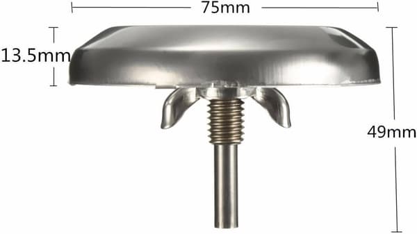 Rustfrit stålgrilltermometer, grilltermometer til grill med probe