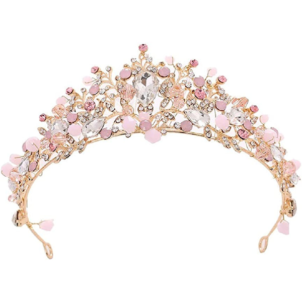 Barnekrystall Hodeplagg Krone Rhinestone Krone Kronprinsesser