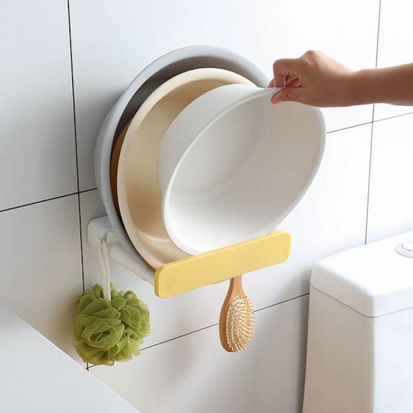 Keltainen reikävapaa vedettävä piilotettu allashylly WC-säilytyshylly