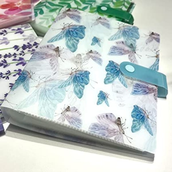 120 spor Butterfly Nail Art Sticker Oppbevaringsbok Nail Art Dekal