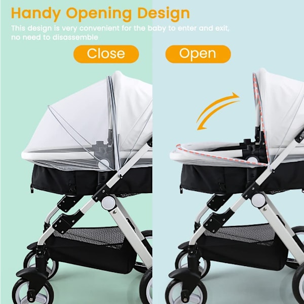 Universal Baby Mosquito Net for Pushchair,Breathable Pram Fly In