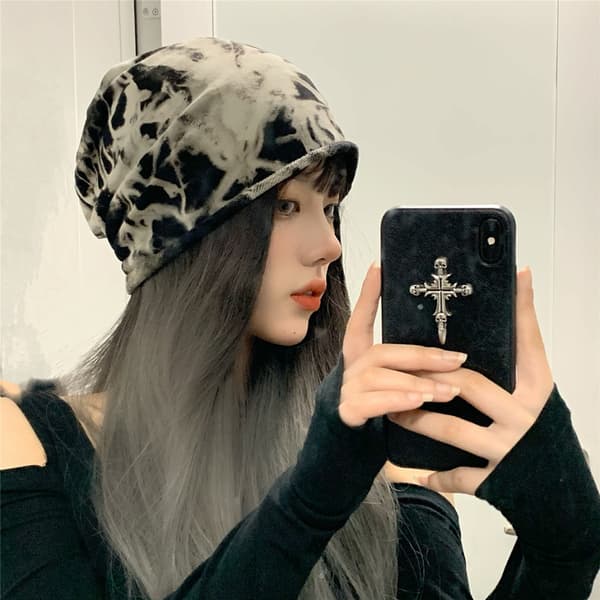Japansk tynn mørk tie-dye hodeplagg cap Cool og kul vind