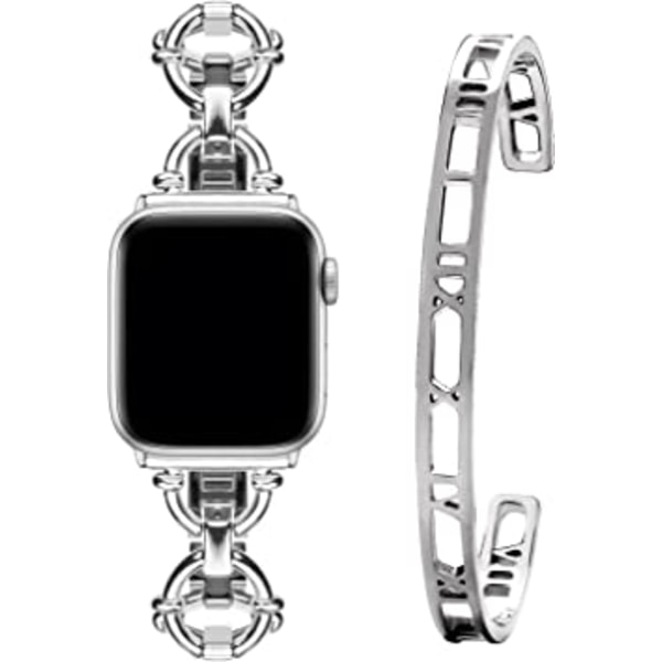 Rannekoru Apple Watch + Rannekoru Femme Yhteensopiva avec Apple Watc