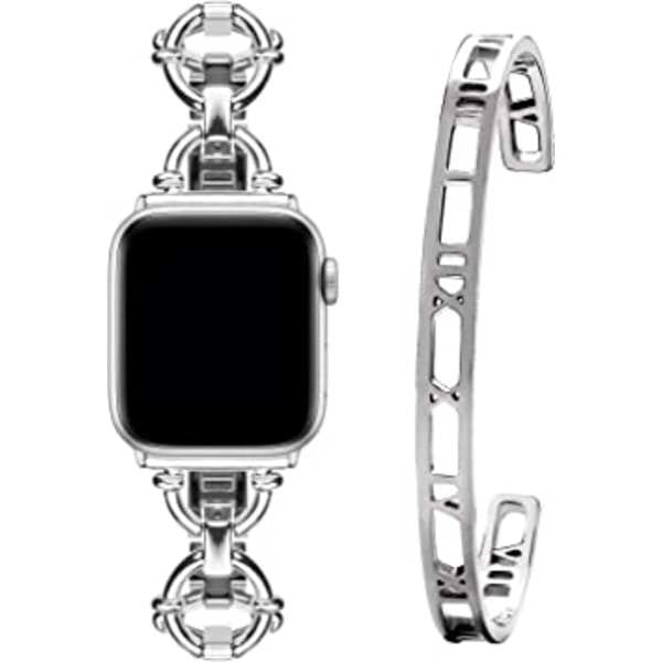 Rannekoru Apple Watch + Rannekoru Naiset Yhteensopiva Apple Watchin kanssa