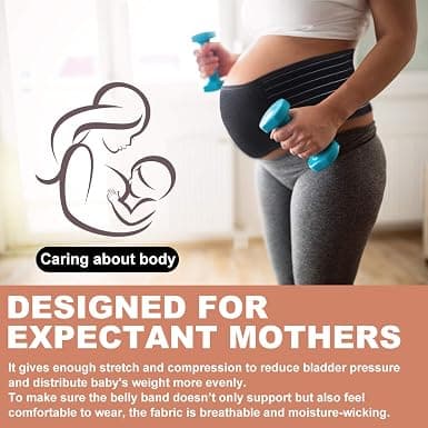 (XL) Bælte Graviditetsstøttebælte Bump Band Abdominal Støttebælte