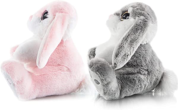 Påskhare 2-pack gosedjur plysch kanin floppy öra sitti