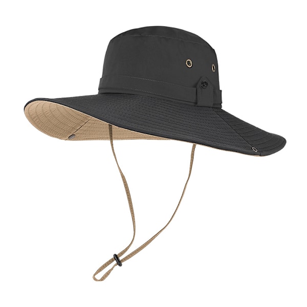 Solhat, til pige, UV-beskyttelse UPF 50+ (Dark khaki)