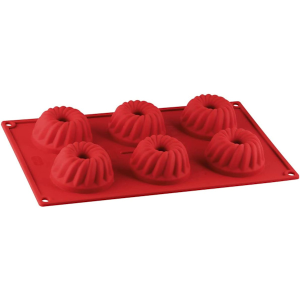 6 mini silikone, Siliciumform, Kageform, Form til siliciumform