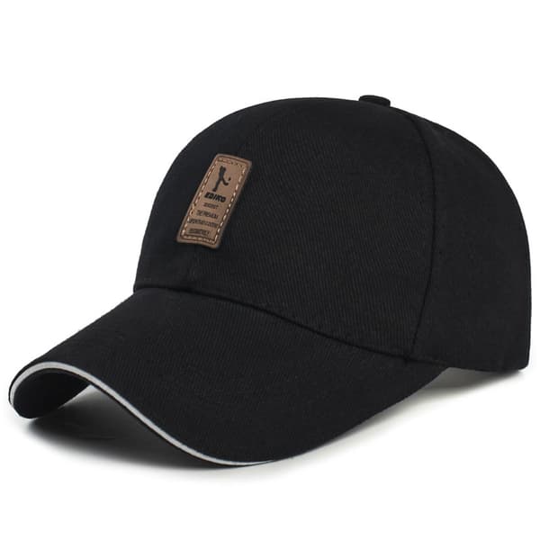 Puuvillainen baseball-lippis Musta