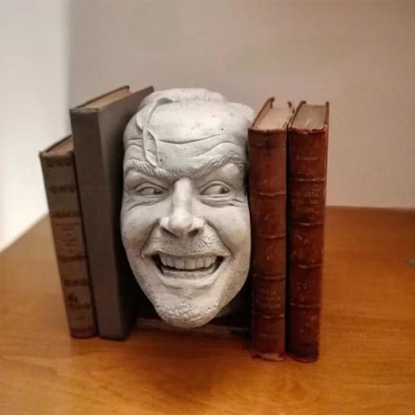 Frygtelig mand stjæler enden af bogen Skulptur Resin Desk