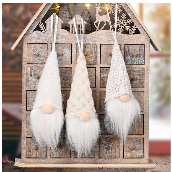 3st Vit julpynt jul Rudolph stickad mössa s 5ed3 Fyndiq