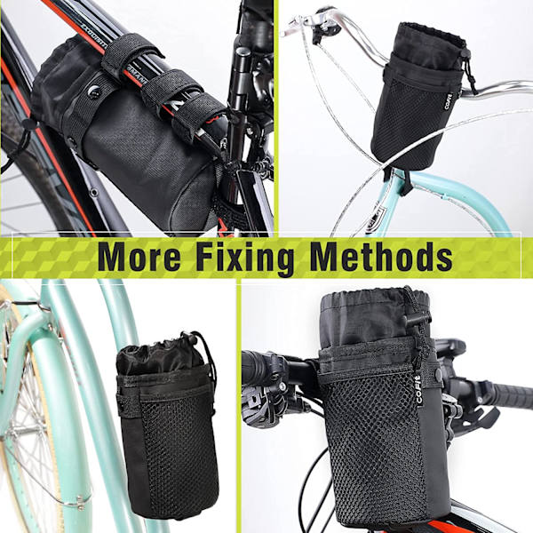 Cykel Flaskeholder med Net Frontlomme, Stor Kapacitet