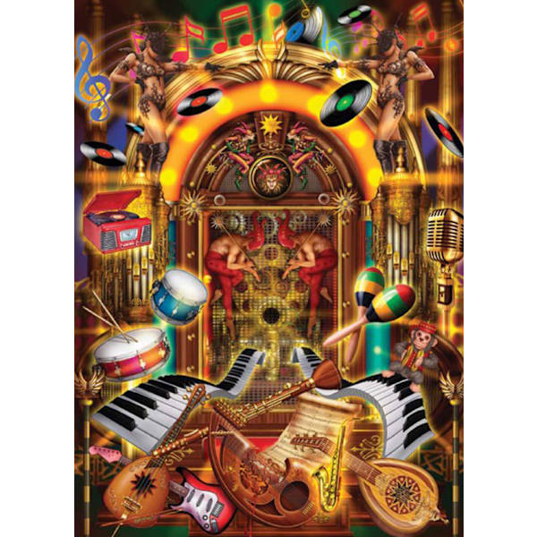30x40CM Käsintehty 5D Art Diamond Painting - Portti musiikin maailmaan