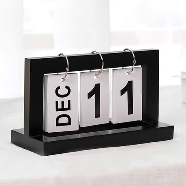 Trefargetre Vintage Evighetskalender, Trefargetre Flip Kalender Trefargetre H