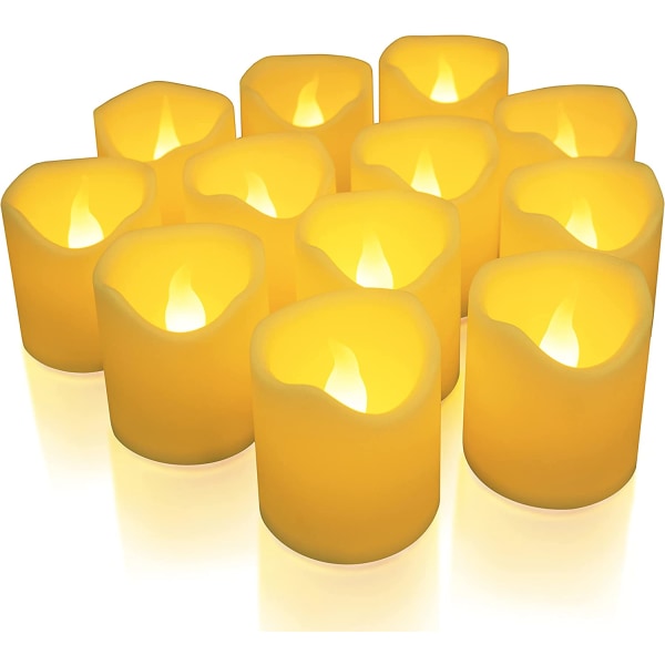 Liekittomat LED-teevalokynttilät – paristokäyttöiset kynttilät, joissa R