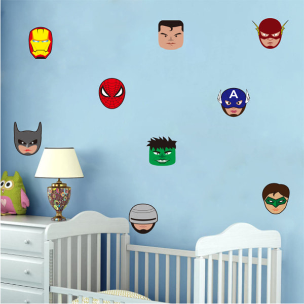 Hulk Captain America for børn Drenge Soveværelse Stue Home Deco