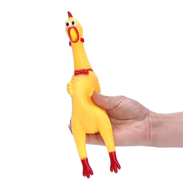 Gummikylling /Squeeze Chicken, Prank Novelty Toy