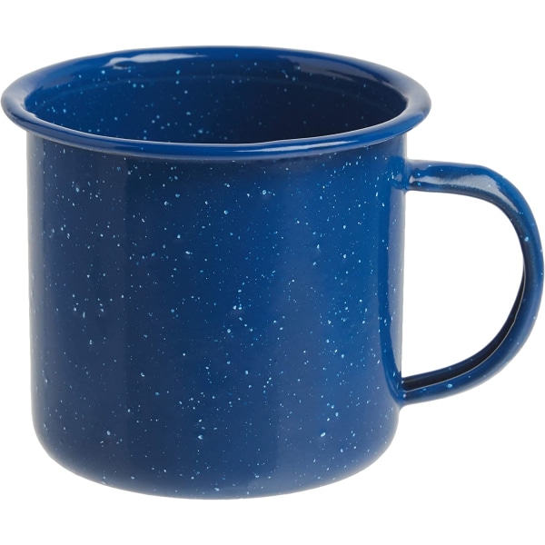 12 ounce emaljekrus til kaffe (blå)