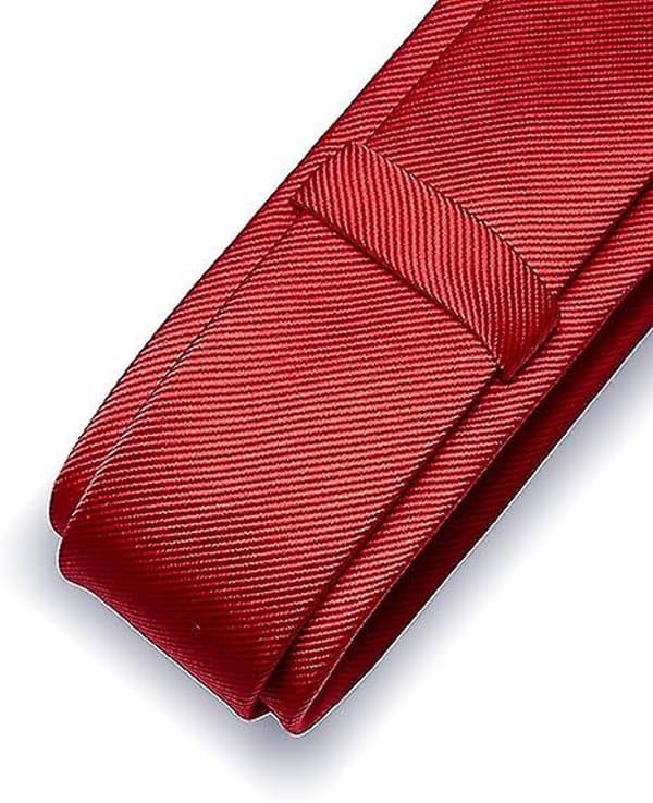 (Röd) Herrars Pojkar Smal Slips/Smal Slips Combo